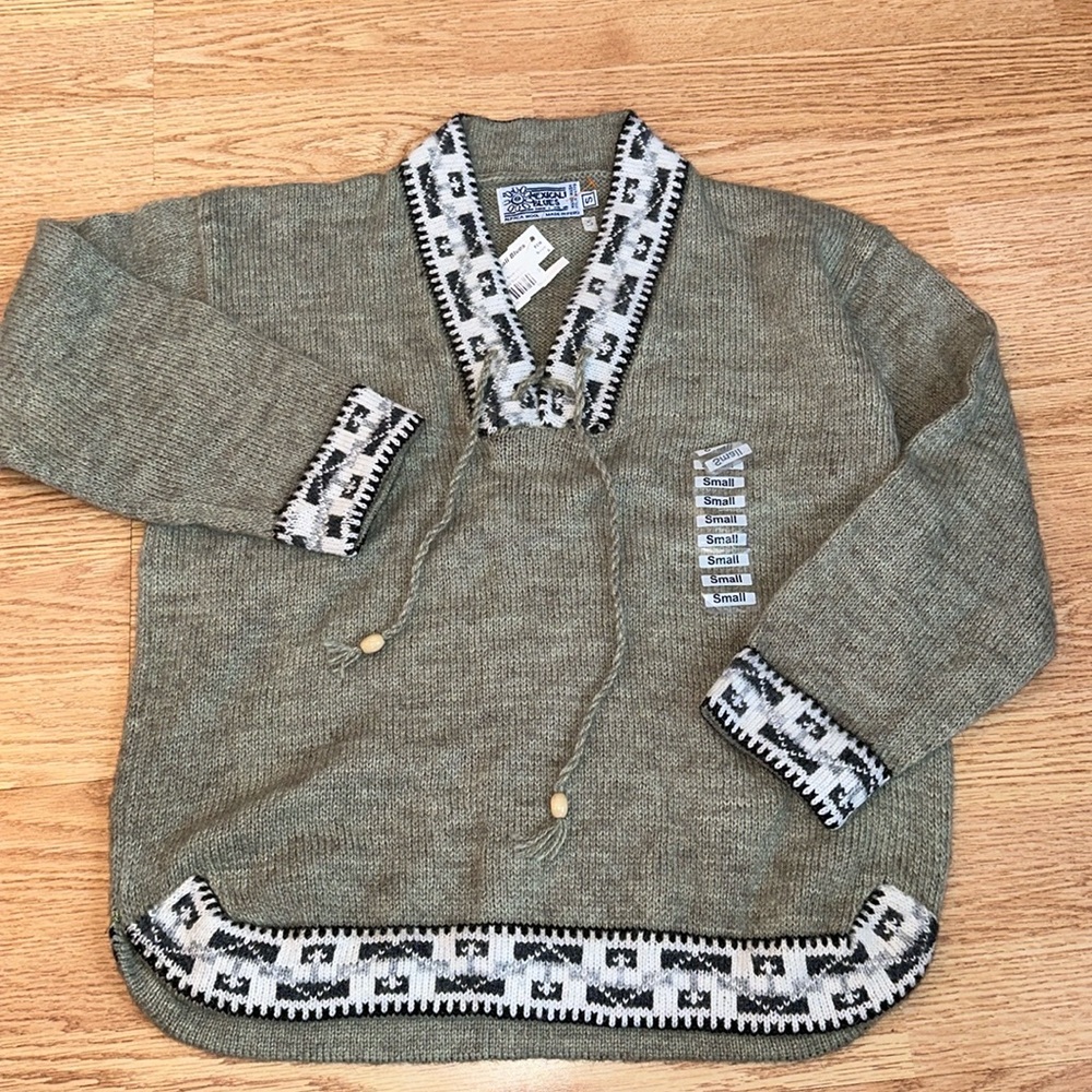 NWT Mexicali Blues V-Neck Inca Alpaca Wool Sweater